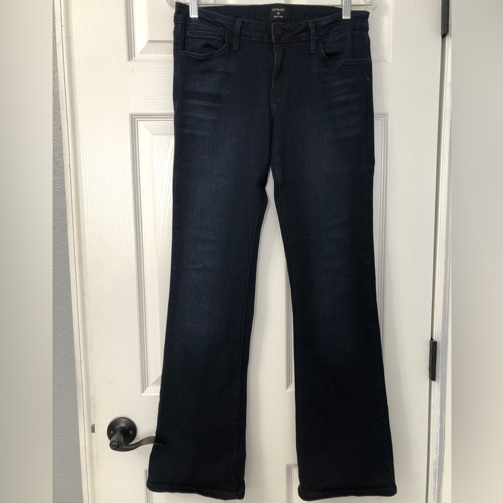 Just Black dark wash wide leg jeans size 29